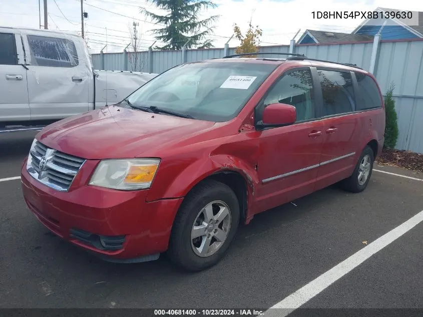 2008 Dodge Grand Caravan Sxt VIN: 1D8HN54PX8B139630 Lot: 40681400