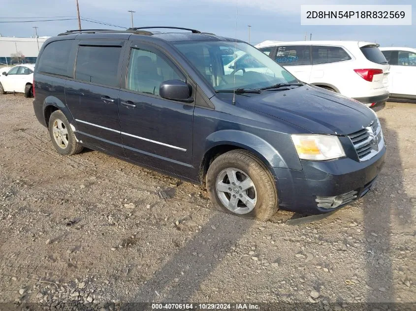 2008 Dodge Grand Caravan Sxt VIN: 2D8HN54P18R832569 Lot: 40706164