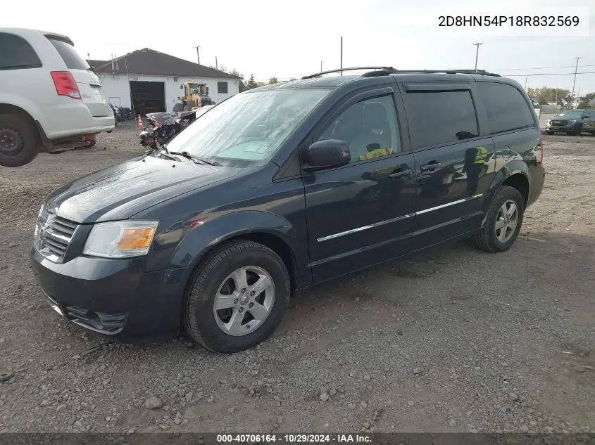 2008 Dodge Grand Caravan Sxt VIN: 2D8HN54P18R832569 Lot: 40706164