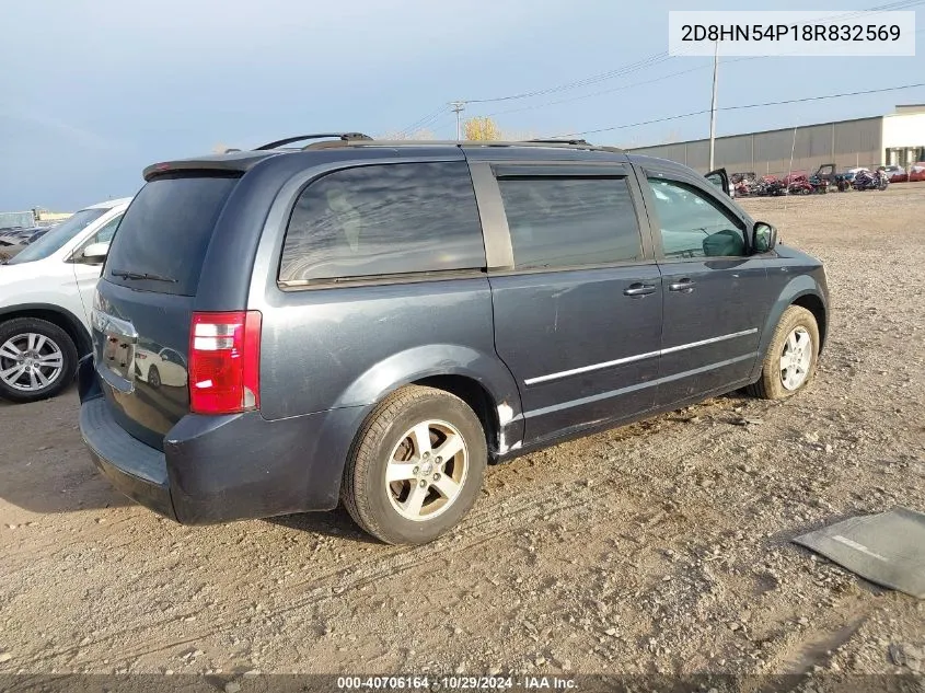 2008 Dodge Grand Caravan Sxt VIN: 2D8HN54P18R832569 Lot: 40706164