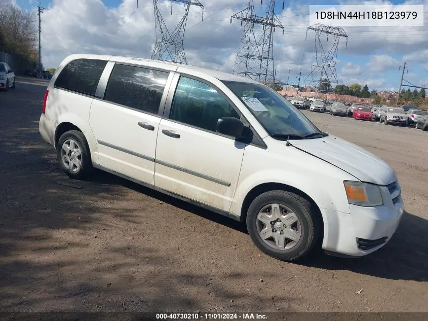 2008 Dodge Grand Caravan Se VIN: 1D8HN44H18B123979 Lot: 40730210