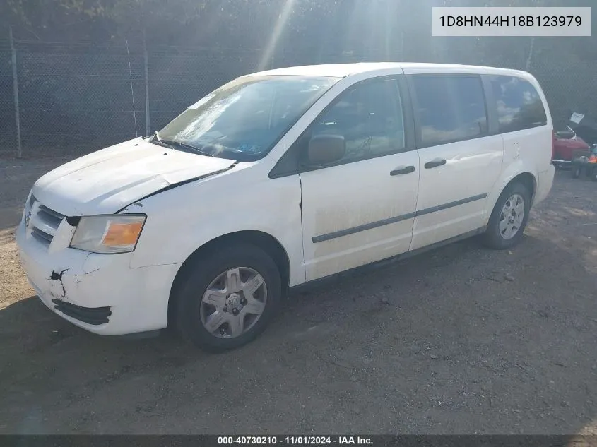 2008 Dodge Grand Caravan Se VIN: 1D8HN44H18B123979 Lot: 40730210