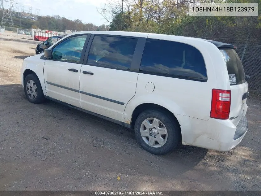 2008 Dodge Grand Caravan Se VIN: 1D8HN44H18B123979 Lot: 40730210