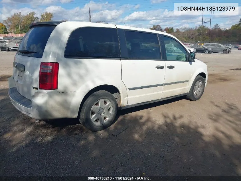 2008 Dodge Grand Caravan Se VIN: 1D8HN44H18B123979 Lot: 40730210