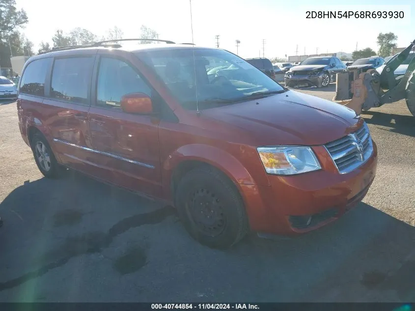 2008 Dodge Grand Caravan Sxt VIN: 2D8HN54P68R693930 Lot: 40744854