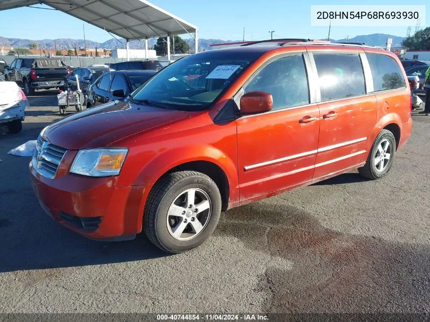 2008 Dodge Grand Caravan Sxt VIN: 2D8HN54P68R693930 Lot: 40744854