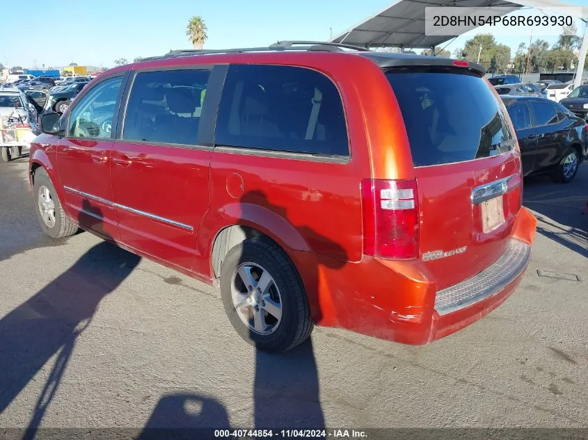 2008 Dodge Grand Caravan Sxt VIN: 2D8HN54P68R693930 Lot: 40744854