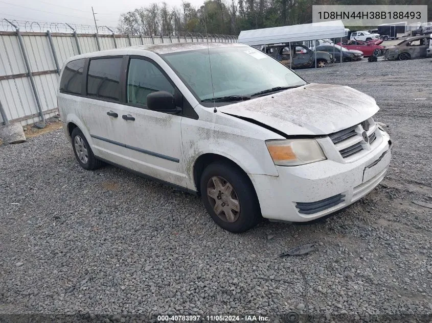 2008 Dodge Grand Caravan Se VIN: 1D8HN44H38B188493 Lot: 40783997