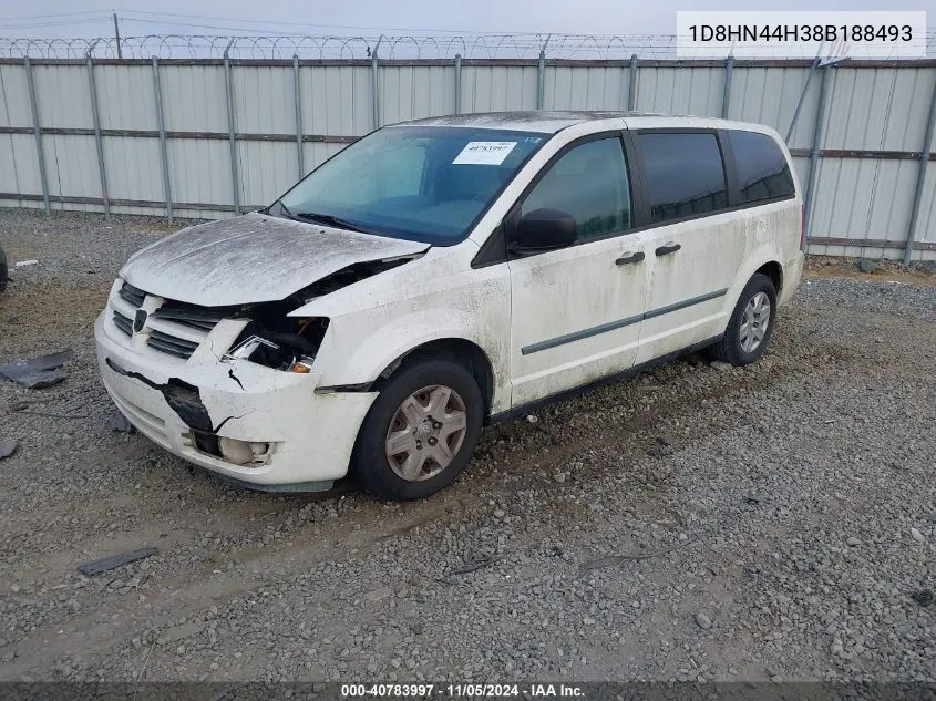 2008 Dodge Grand Caravan Se VIN: 1D8HN44H38B188493 Lot: 40783997