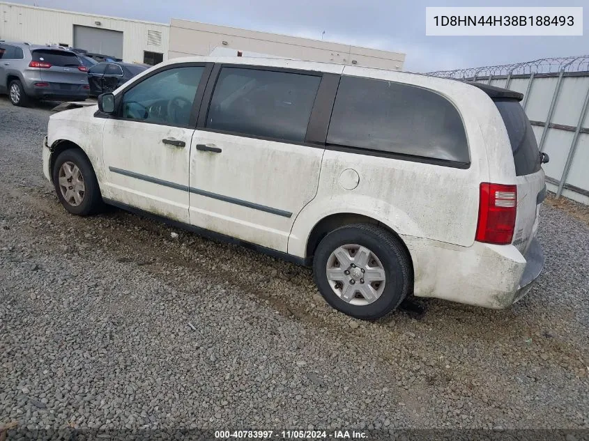 1D8HN44H38B188493 2008 Dodge Grand Caravan Se