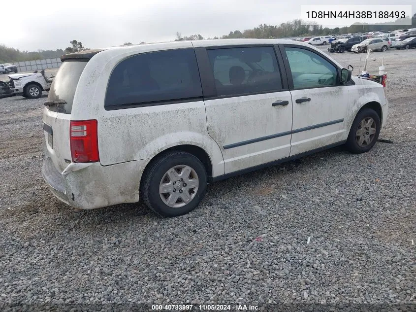 2008 Dodge Grand Caravan Se VIN: 1D8HN44H38B188493 Lot: 40783997