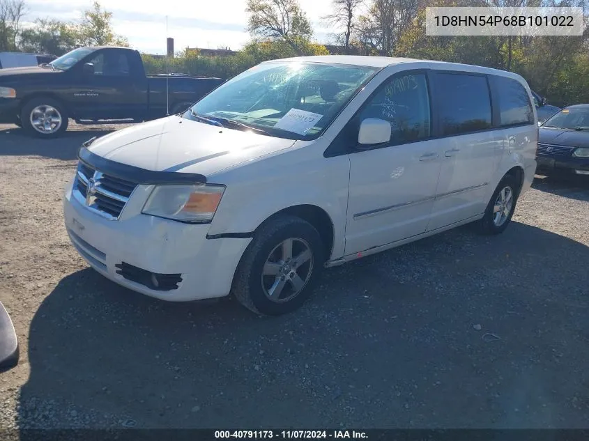 2008 Dodge Grand Caravan Sxt VIN: 1D8HN54P68B101022 Lot: 40791173