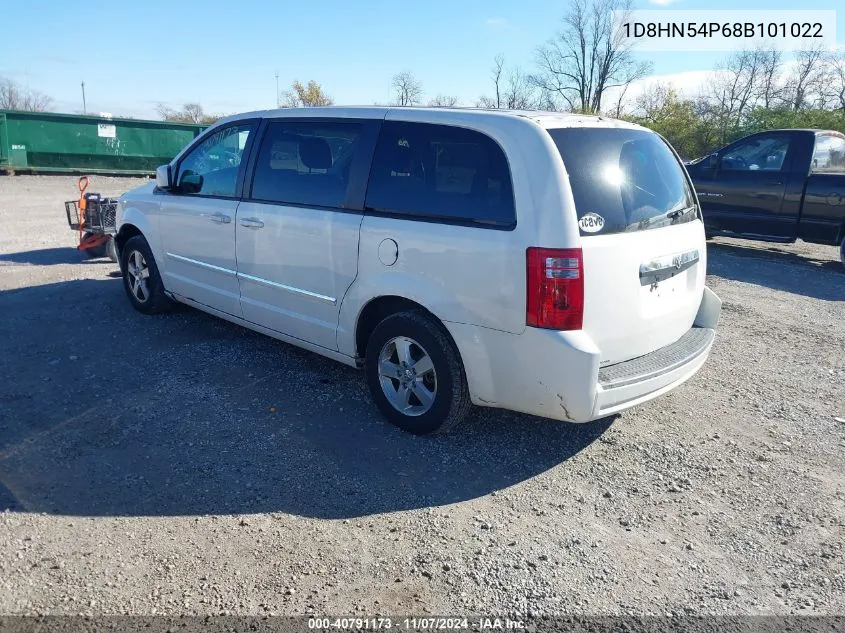 2008 Dodge Grand Caravan Sxt VIN: 1D8HN54P68B101022 Lot: 40791173