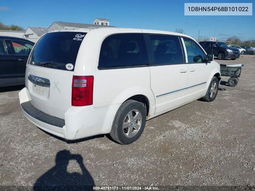 2008 Dodge Grand Caravan Sxt VIN: 1D8HN54P68B101022 Lot: 40791173