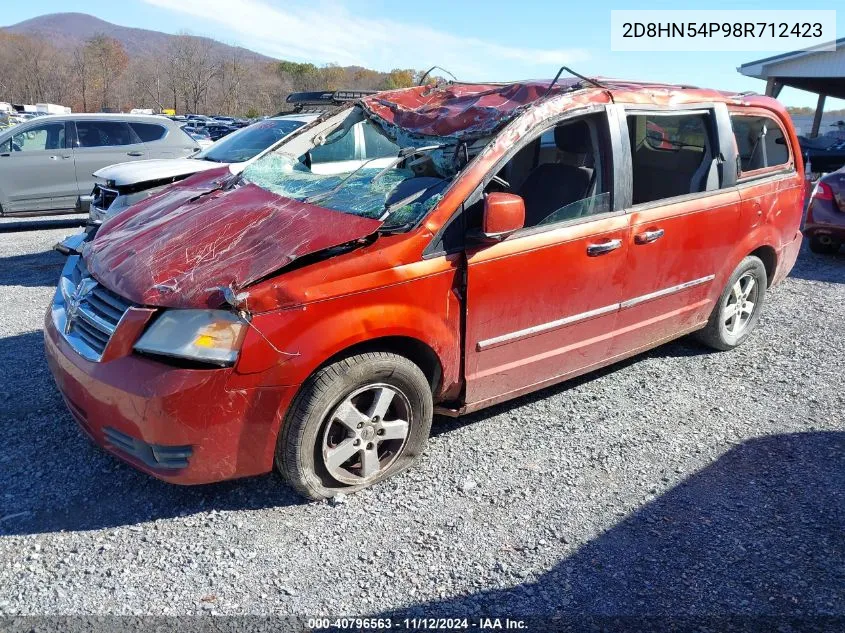 2008 Dodge Grand Caravan Sxt VIN: 2D8HN54P98R712423 Lot: 40796563