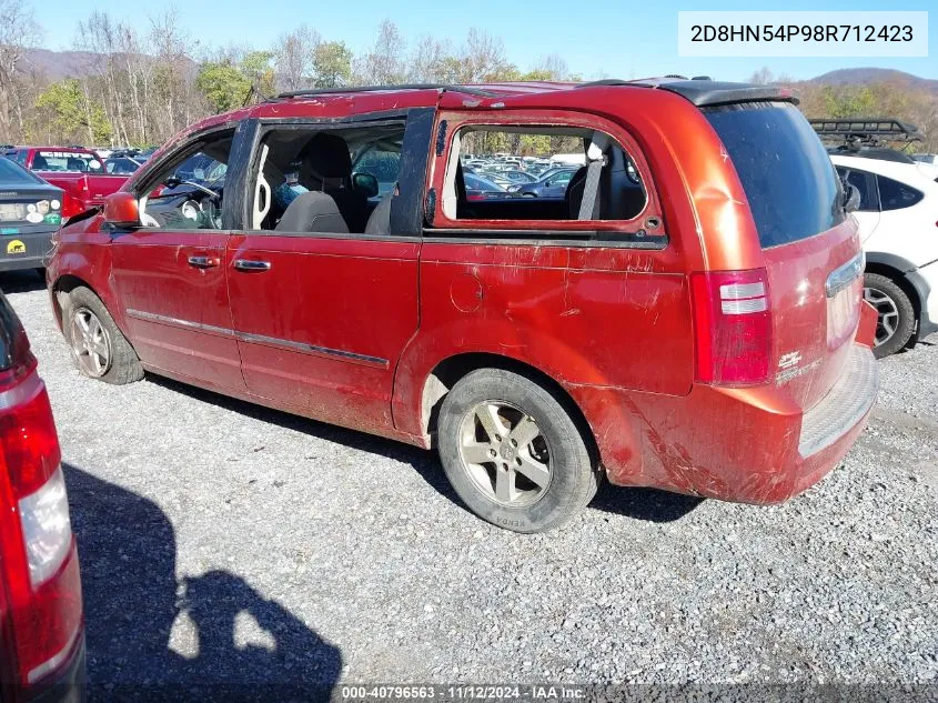 2008 Dodge Grand Caravan Sxt VIN: 2D8HN54P98R712423 Lot: 40796563