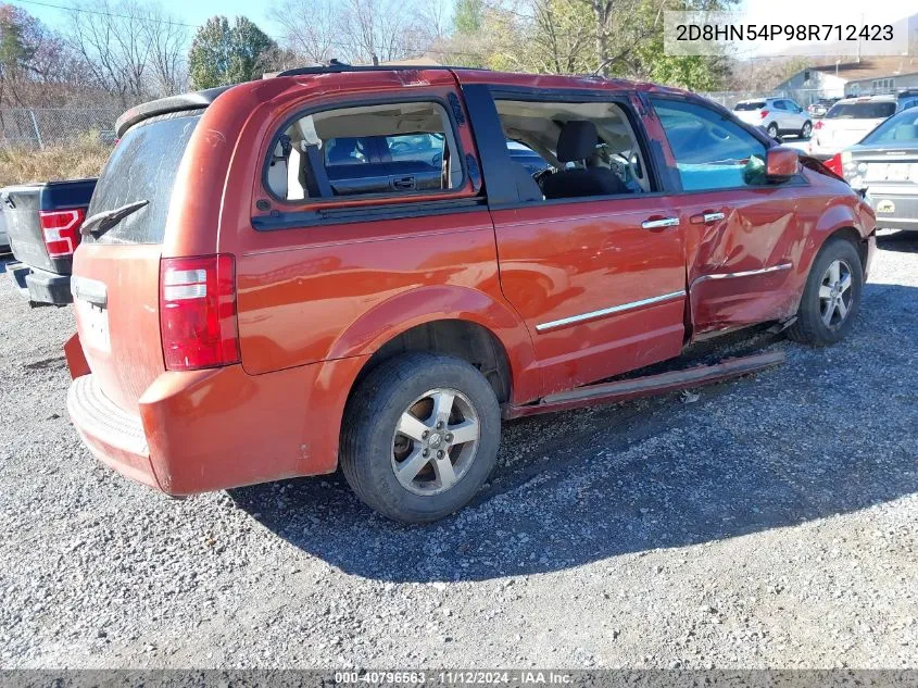 2008 Dodge Grand Caravan Sxt VIN: 2D8HN54P98R712423 Lot: 40796563