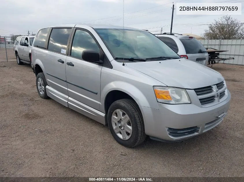 2008 Dodge Grand Caravan Se VIN: 2D8HN44H88R797659 Lot: 40811484