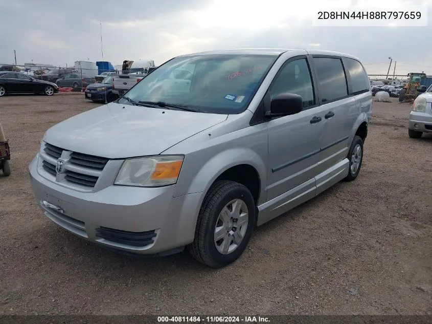 2008 Dodge Grand Caravan Se VIN: 2D8HN44H88R797659 Lot: 40811484