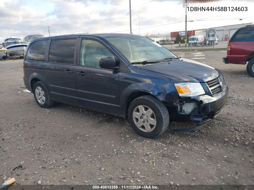 2008 Dodge Grand Caravan Se VIN: 1D8HN44H58B124603 Lot: 40813359