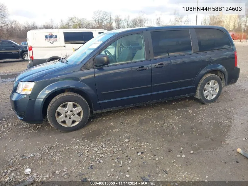 2008 Dodge Grand Caravan Se VIN: 1D8HN44H58B124603 Lot: 40813359