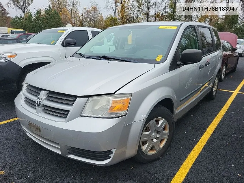 2008 Dodge Grand Caravan C/V VIN: 1D4HN11H78B183947 Lot: 40825118