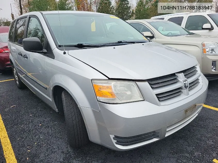 2008 Dodge Grand Caravan C/V VIN: 1D4HN11H78B183947 Lot: 40825118