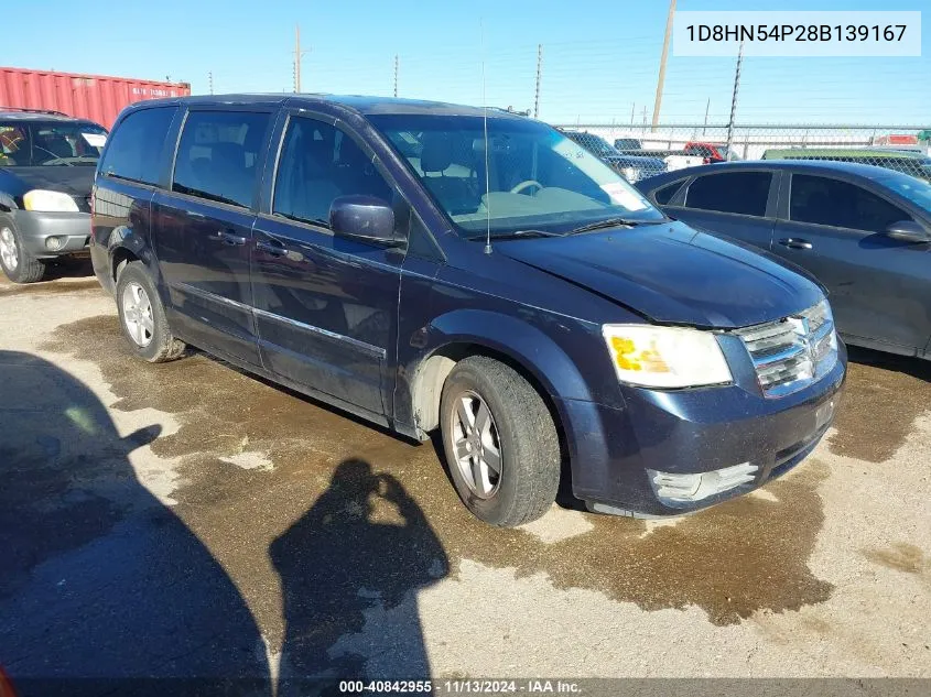 2008 Dodge Grand Caravan Sxt VIN: 1D8HN54P28B139167 Lot: 40842955