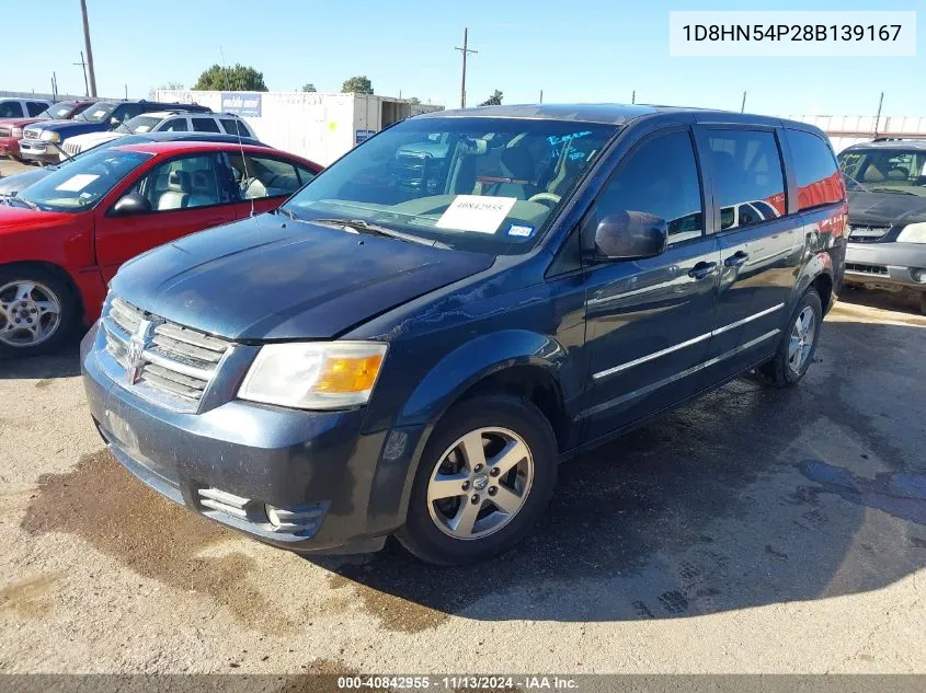 2008 Dodge Grand Caravan Sxt VIN: 1D8HN54P28B139167 Lot: 40842955