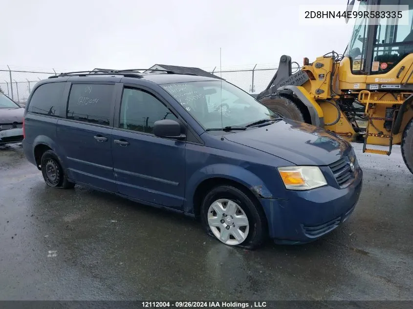 2D8HN44E99R583335 2009 Dodge Grand Caravan Se