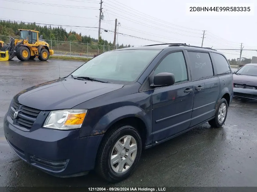 2D8HN44E99R583335 2009 Dodge Grand Caravan Se