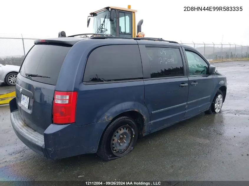 2009 Dodge Grand Caravan Se VIN: 2D8HN44E99R583335 Lot: 12112004