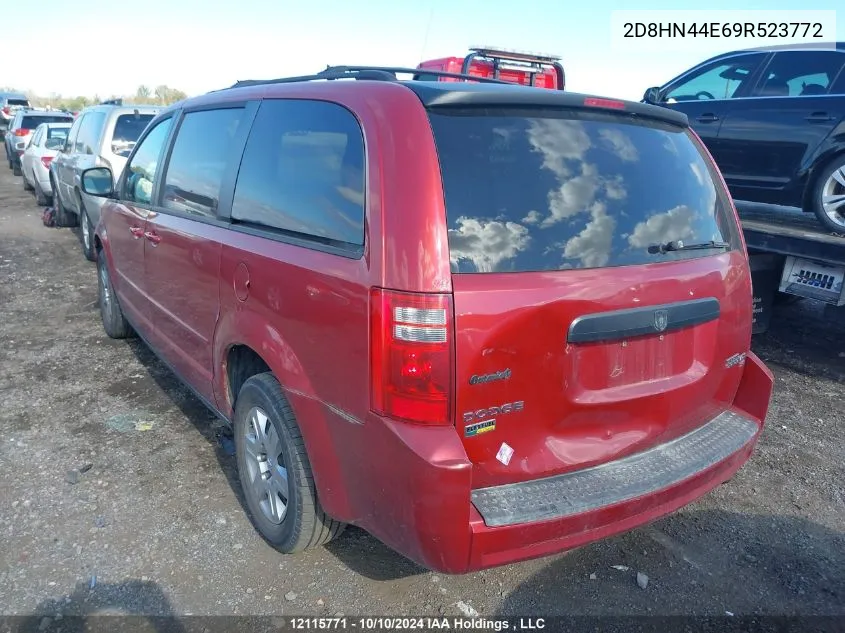 2D8HN44E69R523772 2009 Dodge Grand Caravan Se