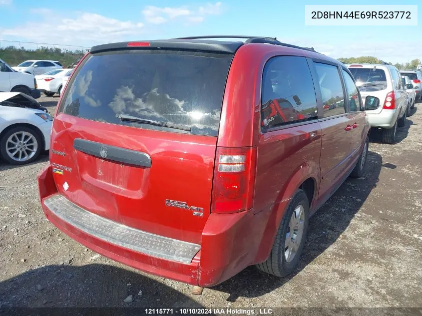 2D8HN44E69R523772 2009 Dodge Grand Caravan Se