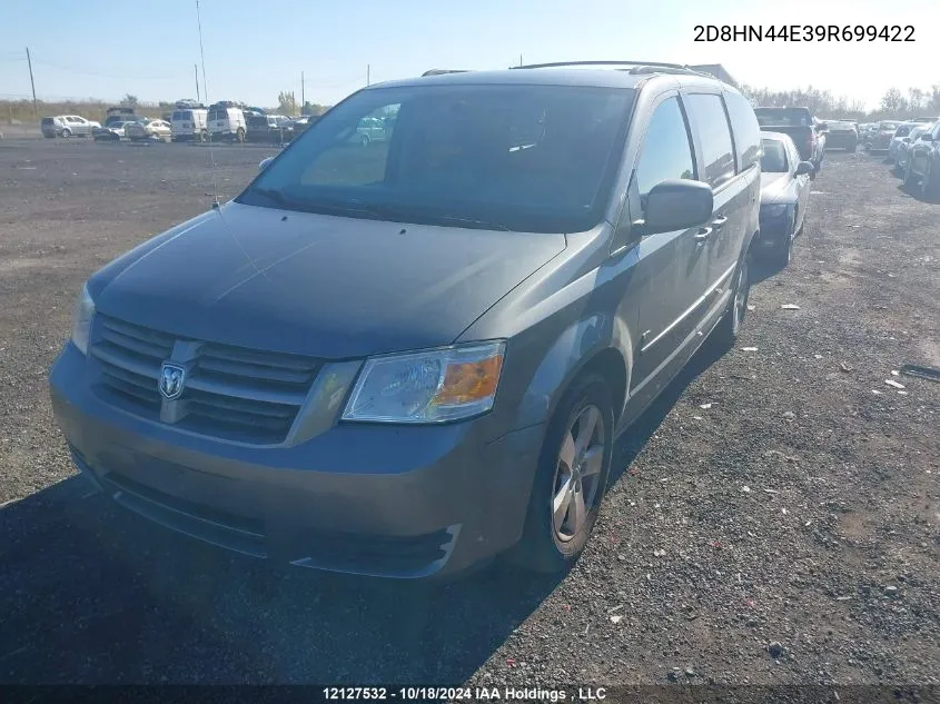 2009 Dodge Grand Caravan Se VIN: 2D8HN44E39R699422 Lot: 12127532