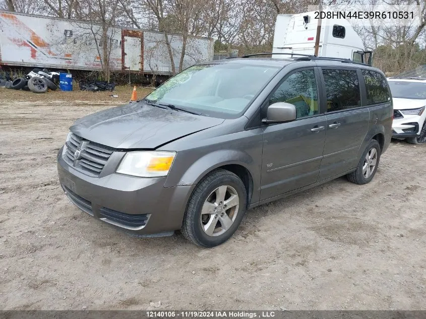 2009 Dodge Grand Caravan Se VIN: 2D8HN44E39R610531 Lot: 12140105