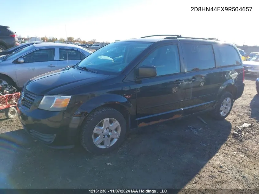 2009 Dodge Caravan VIN: 2D8HN44EX9R504657 Lot: 12151230