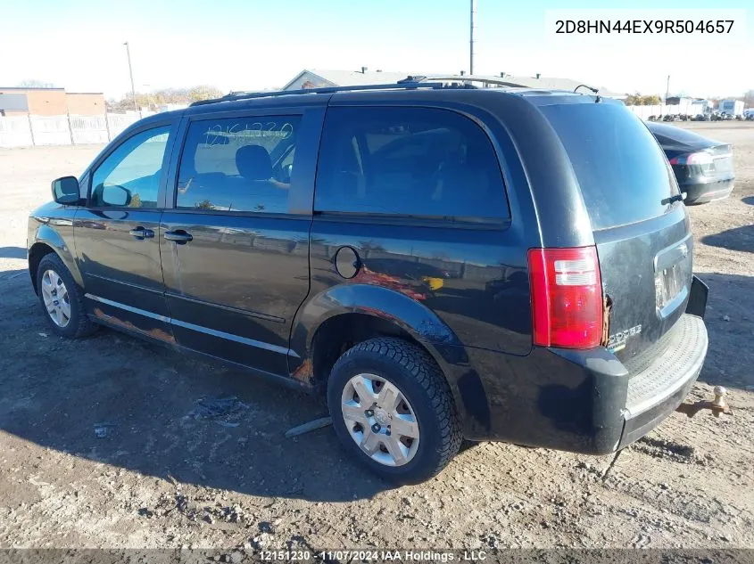 2009 Dodge Caravan VIN: 2D8HN44EX9R504657 Lot: 12151230