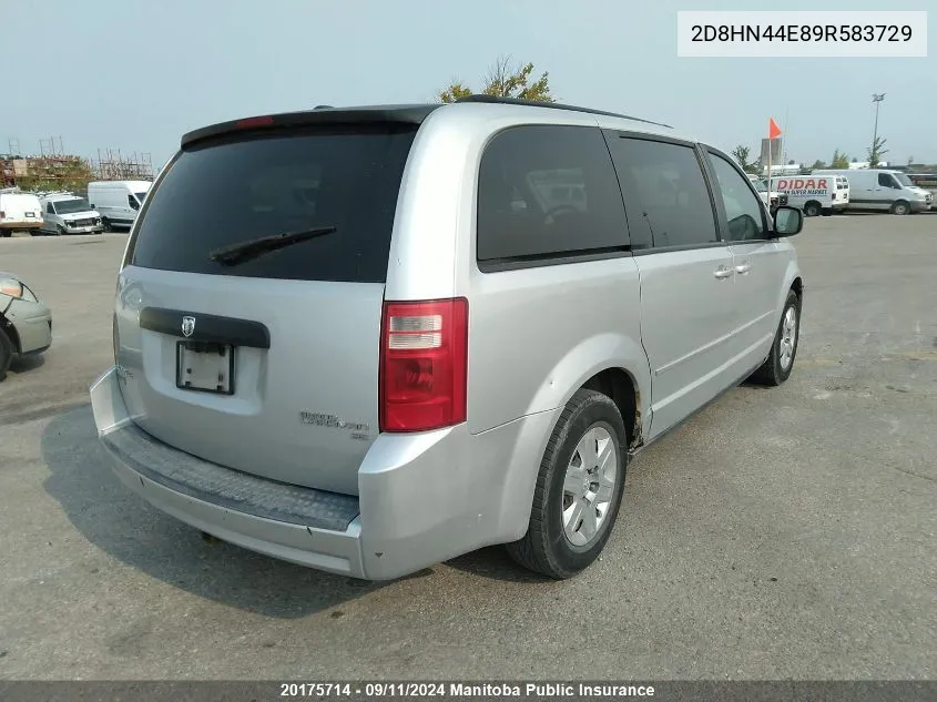 2D8HN44E89R583729 2009 Dodge Grand Caravan Se