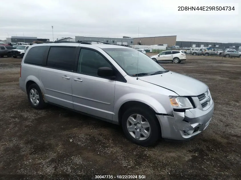 2009 Dodge Grand Caravan Se VIN: 2D8HN44E29R504734 Lot: 30047735