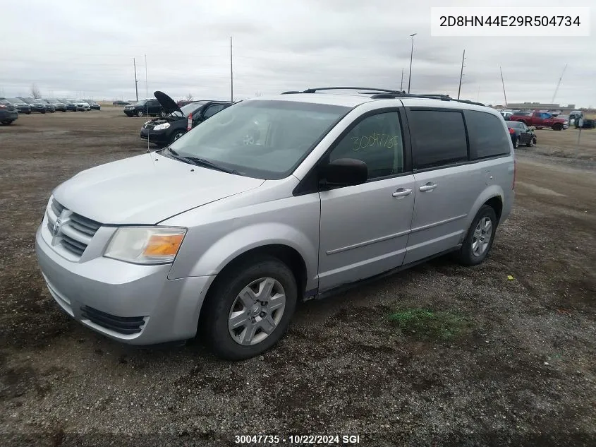 2009 Dodge Grand Caravan Se VIN: 2D8HN44E29R504734 Lot: 30047735