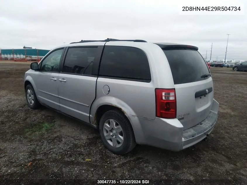 2009 Dodge Grand Caravan Se VIN: 2D8HN44E29R504734 Lot: 30047735