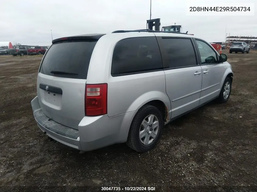 2009 Dodge Grand Caravan Se VIN: 2D8HN44E29R504734 Lot: 30047735