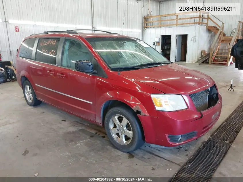 2009 Dodge Grand Caravan Sxt VIN: 2D8HN54189R596211 Lot: 40204992