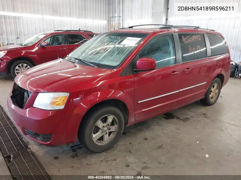 2009 Dodge Grand Caravan Sxt VIN: 2D8HN54189R596211 Lot: 40204992