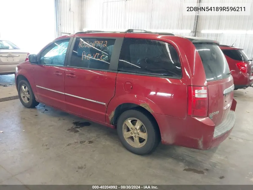 2009 Dodge Grand Caravan Sxt VIN: 2D8HN54189R596211 Lot: 40204992