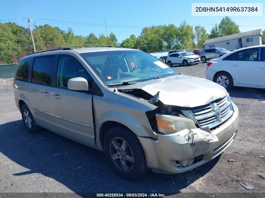 2009 Dodge Grand Caravan Sxt VIN: 2D8HN54149R637384 Lot: 40255534