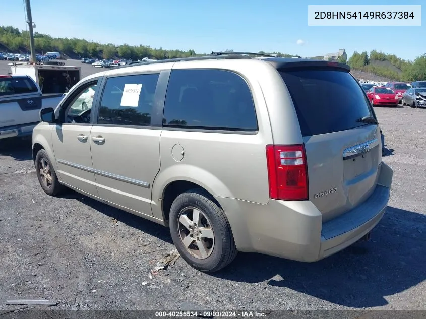 2D8HN54149R637384 2009 Dodge Grand Caravan Sxt