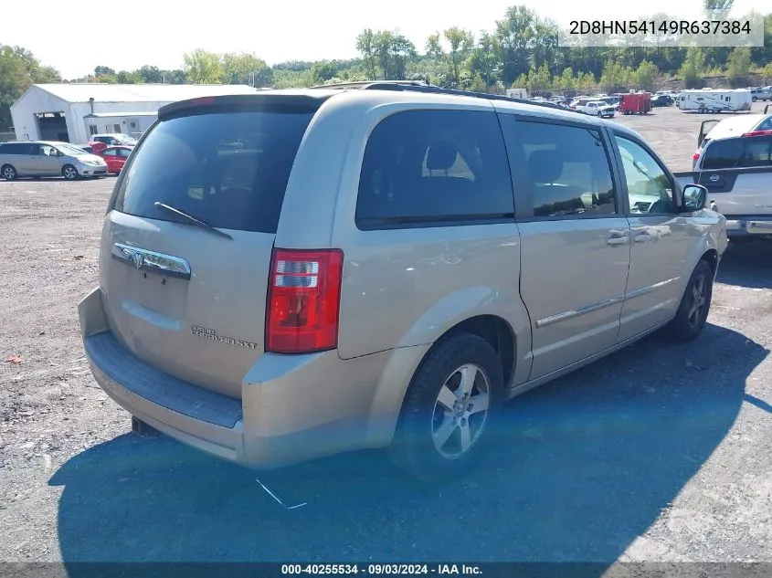 2D8HN54149R637384 2009 Dodge Grand Caravan Sxt