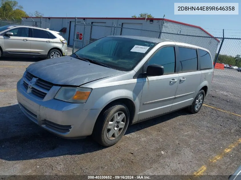 2009 Dodge Grand Caravan Se VIN: 2D8HN44E89R646358 Lot: 40330652